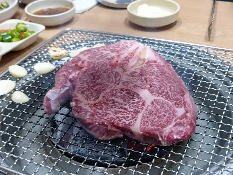 환상적인 마블링의 한우