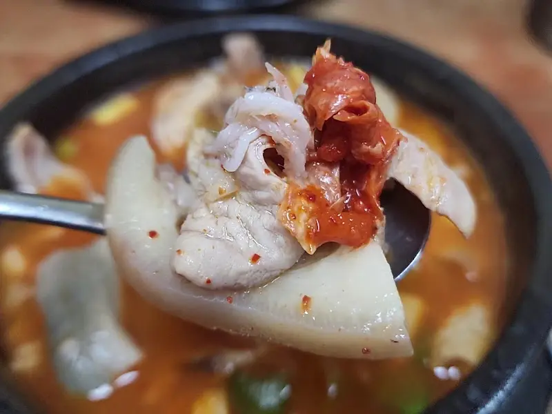 순대국밥 내용물