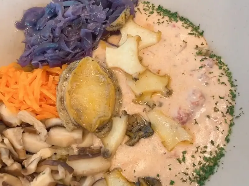 로제 전복 덮밥