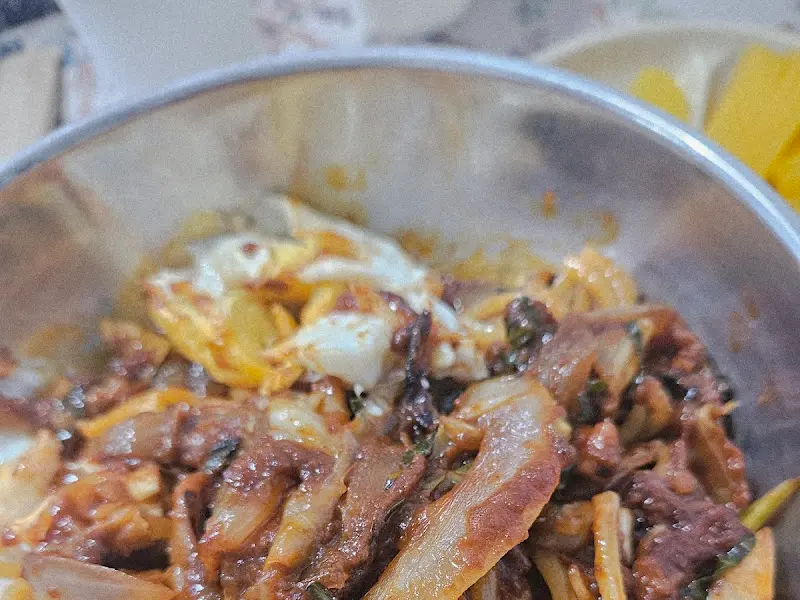 비빔짬뽕밥 클로즈업