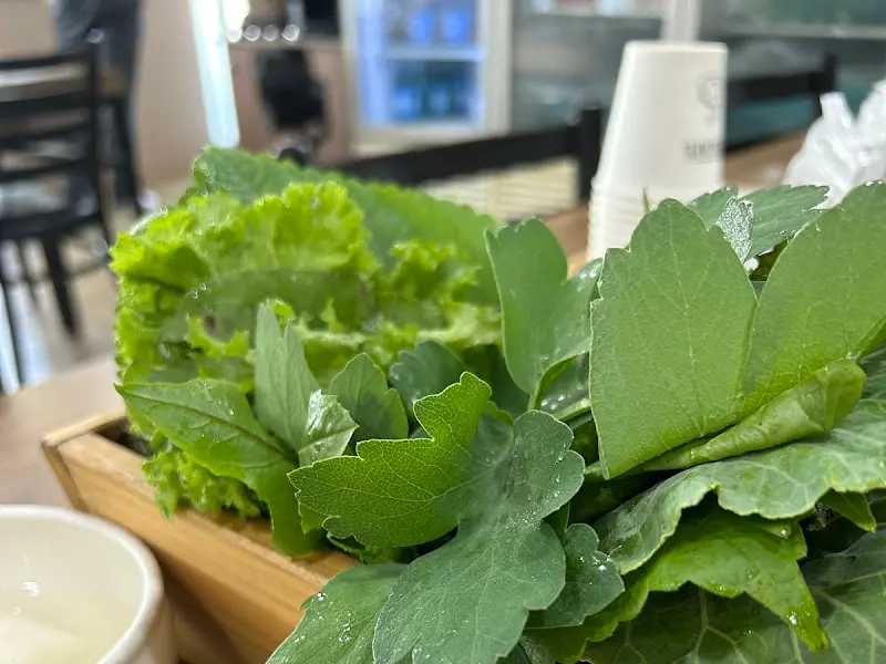 신선한 쌈 채소