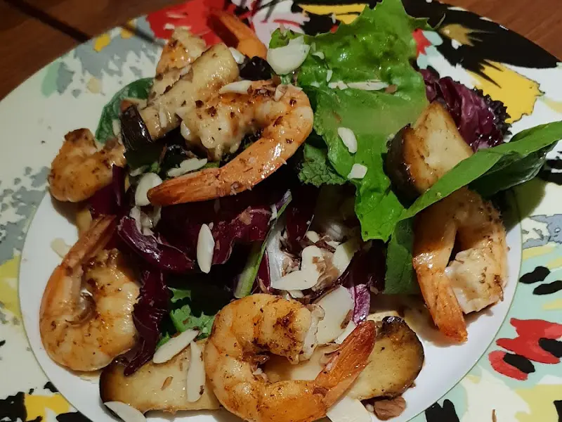 새우 버섯 샐러드