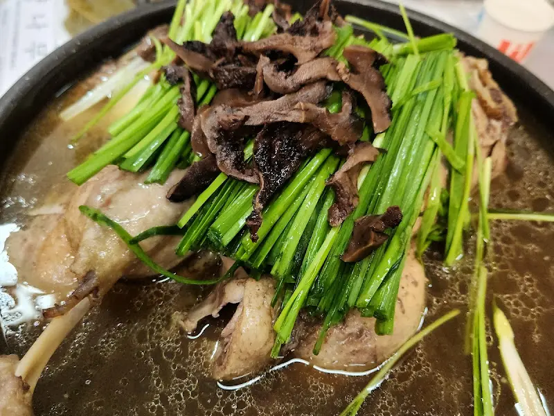 능이버섯과 부추