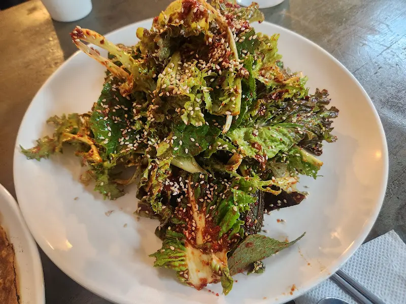 도토리전 야채쌈