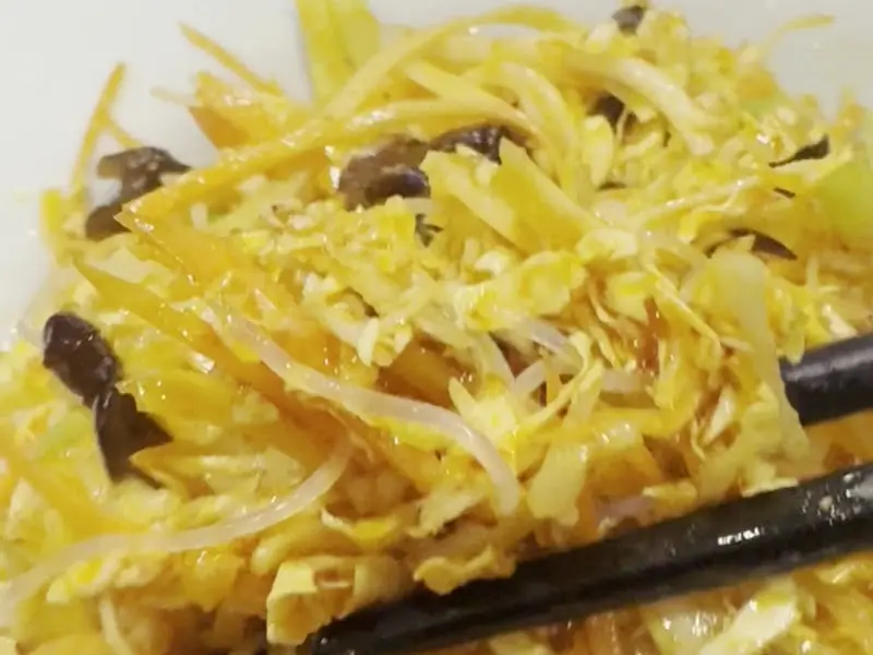 상큼한 백김치당면볶음면