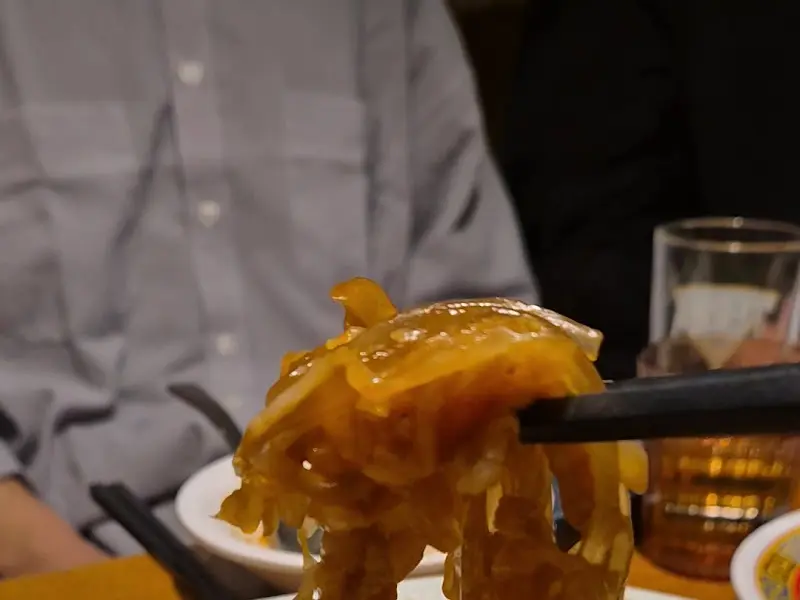 백김치당면볶음면 근접샷