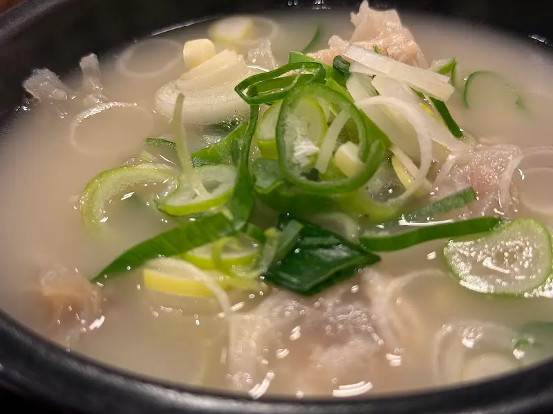 꼬리곰탕 클로즈업