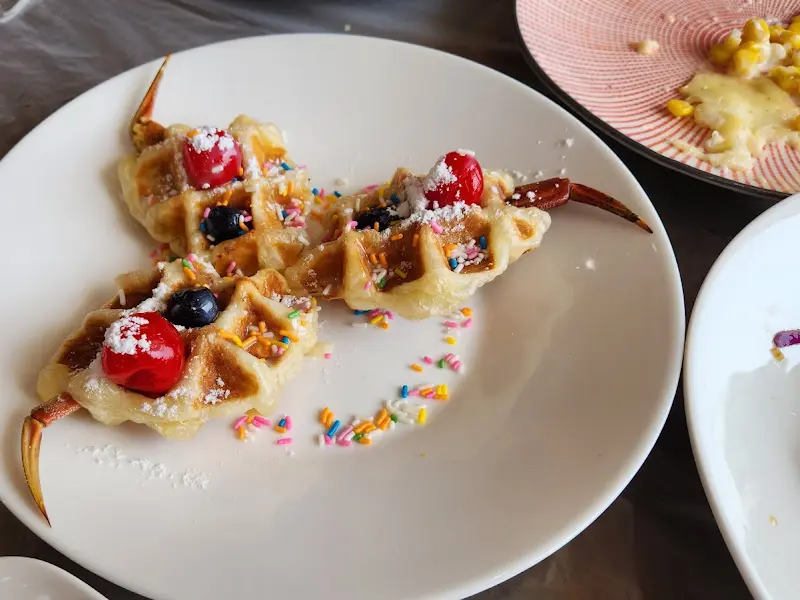 대게 다리로 만든 깜찍한 와플