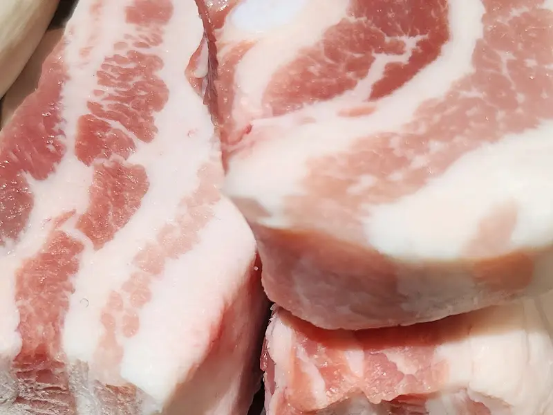 신선한 숙성 목살