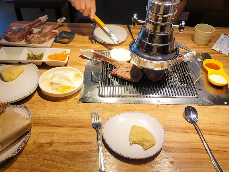 샤슬릭 전체 상차림