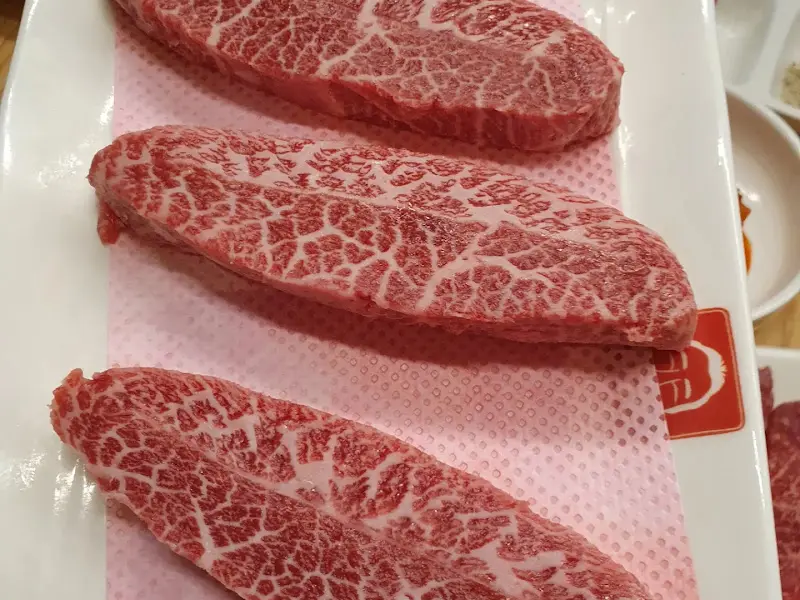 환상적인 마블링의 한우