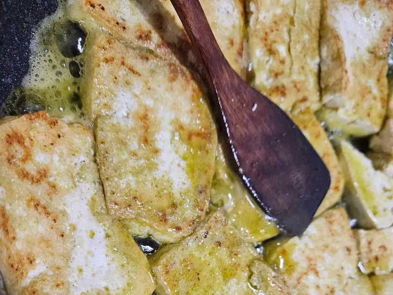 산초기름두부구이