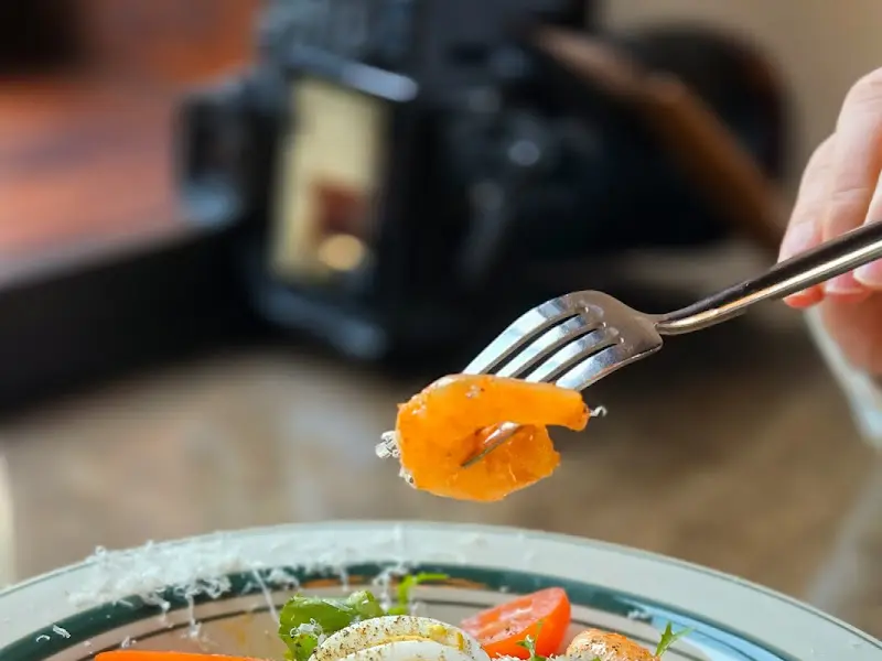 새우 오픈 샌드위치