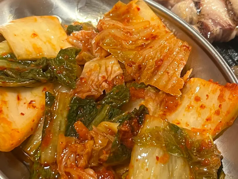 잘 익은 김치의 모습