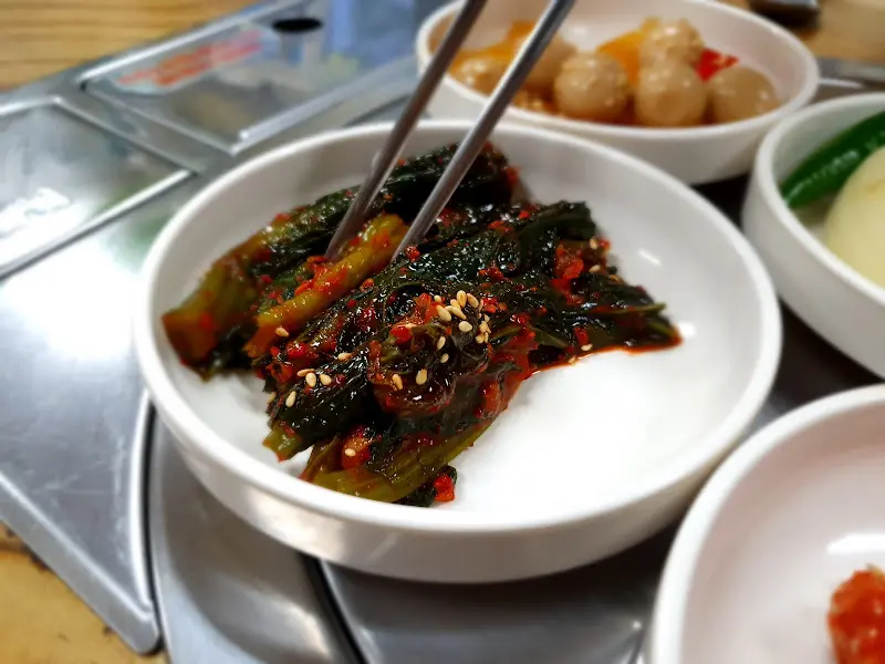 봉산식당 반찬 상세