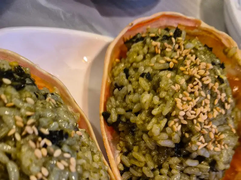 고소한 게딱지 비빔밥