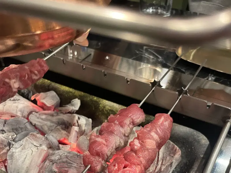 숯불 위 양꼬치