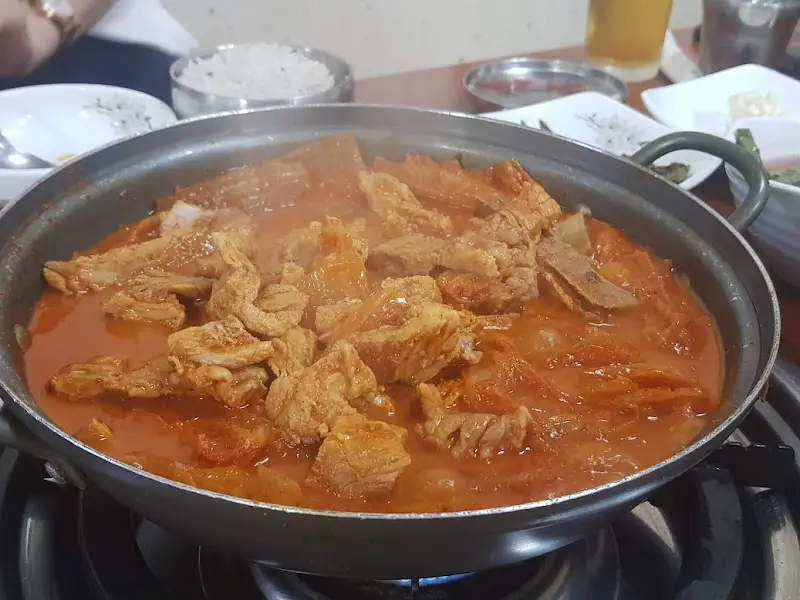 김치찜과 밥