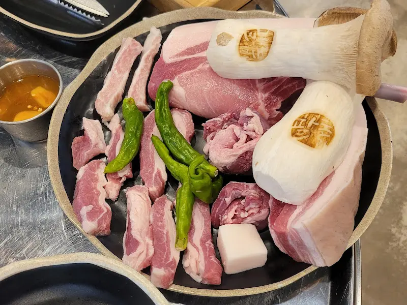 흑돼지 한 상 차림