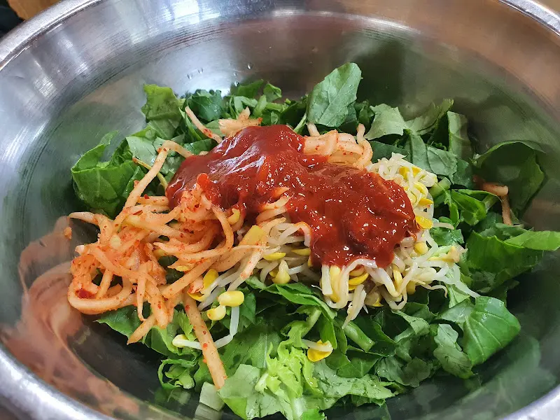 비빔밥 재료