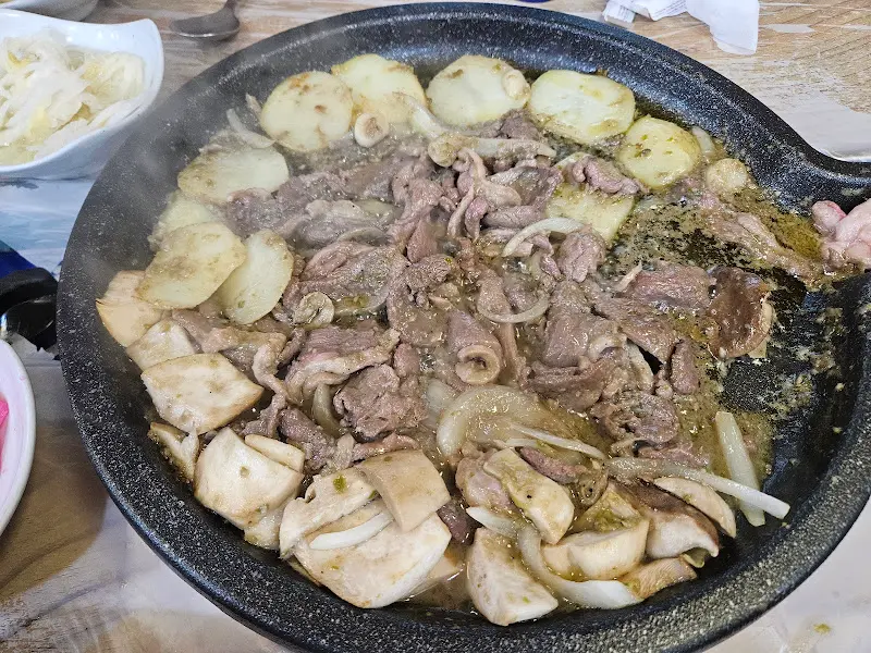 녹차양념오리구이