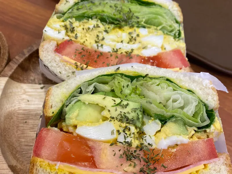 클로즈업된 샌드위치