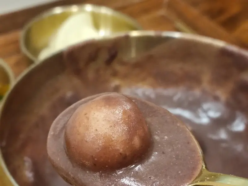 팥칼국수 옹심이