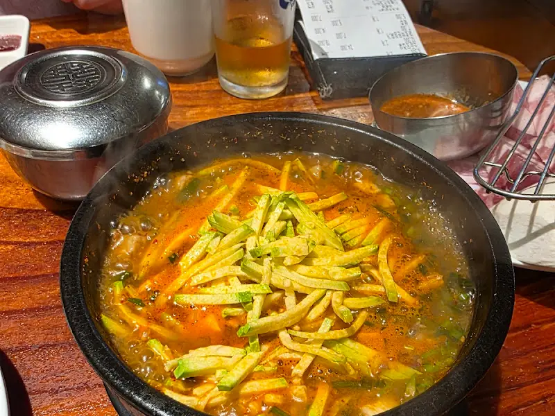 애호박찌개의 모습