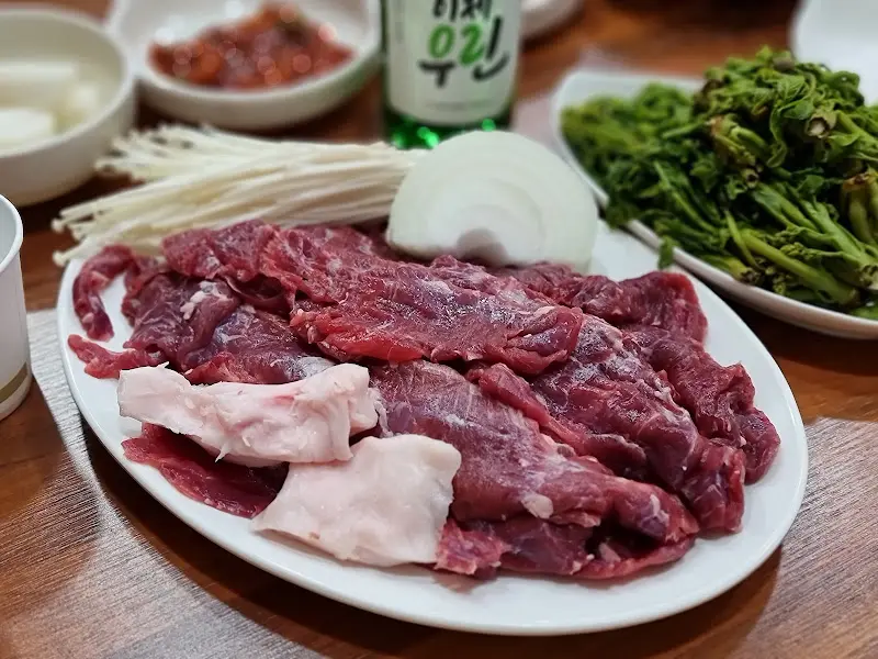 갈매기살 근접샷