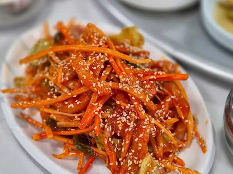 서대회무침 클로즈업