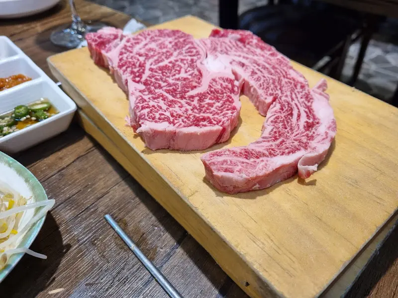 최상급 한우의 아름다운 마블링