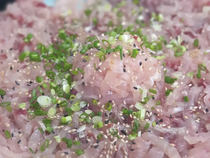 향어회 클로즈업