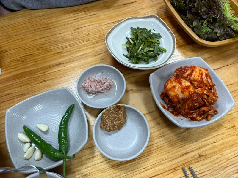 합천일류돼지국밥 기본 반찬