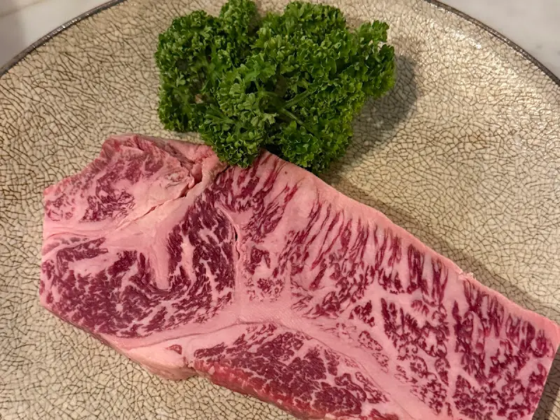 환상적인 마블링의 한우 채끝등심