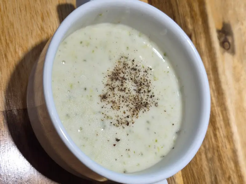 따뜻한 크림 스프