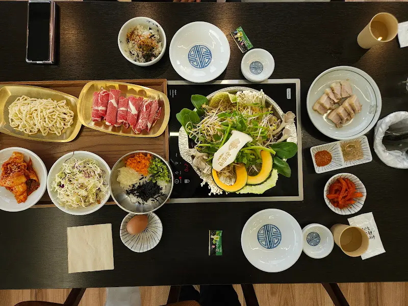 온정반 샤브칼국수 남양주별내본점 상차림