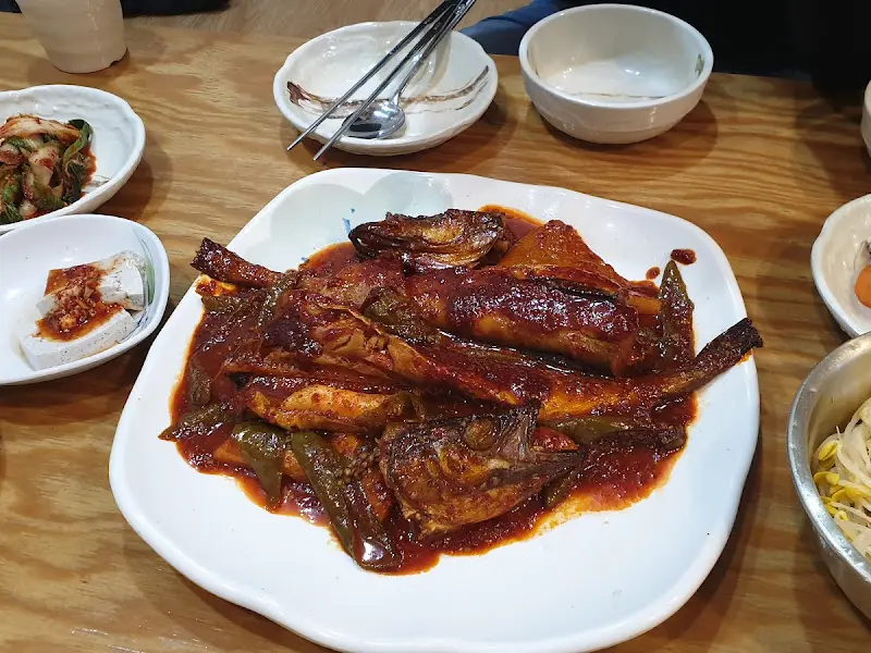 코다리찜 한 상 차림