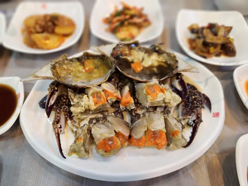 간장게장의 클로즈업