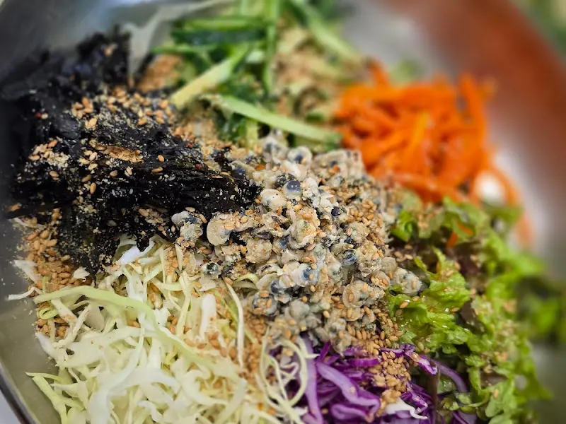 재첩비빔밥 클로즈업