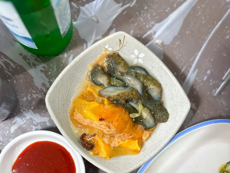 싱싱한 해삼과 멍게