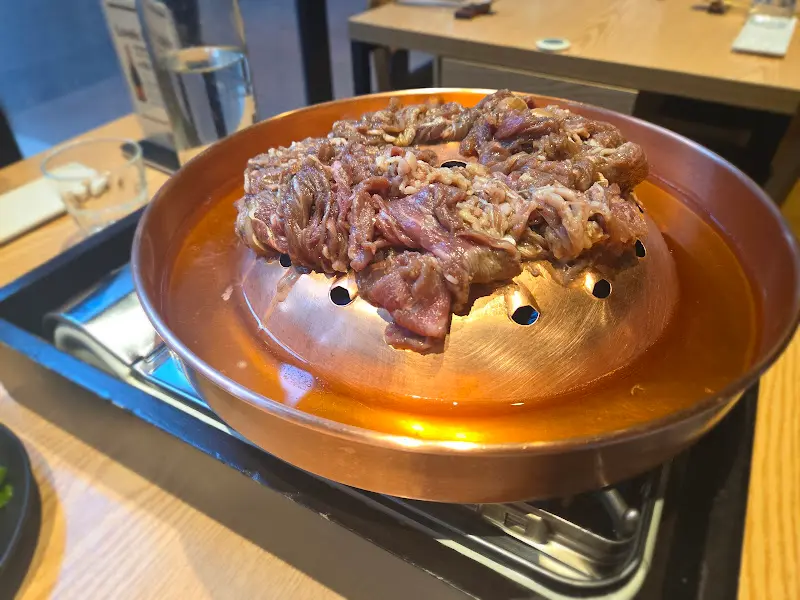 블루스타 불판에 구워 먹는 서울식 불고기