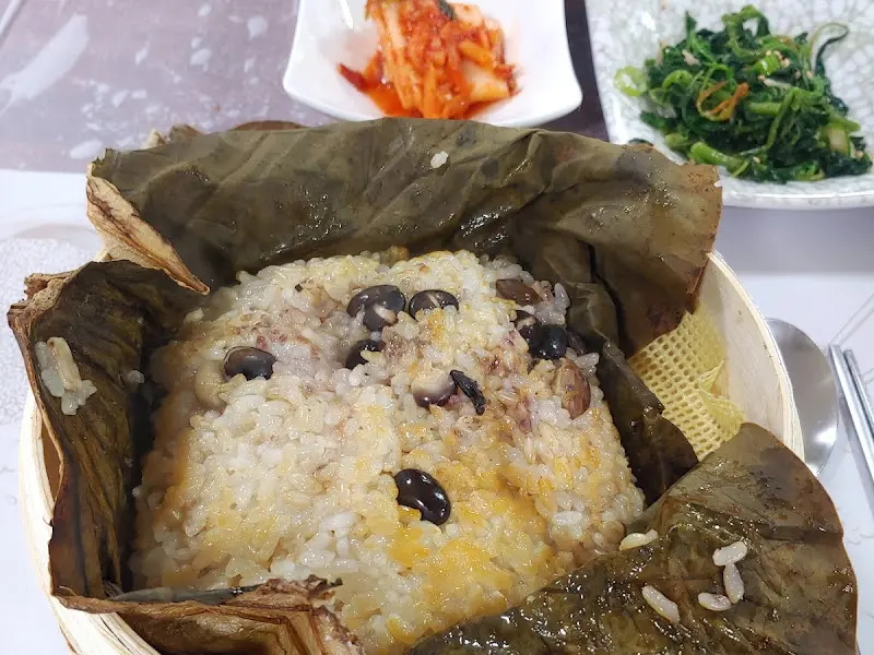 연잎밥 클로즈업