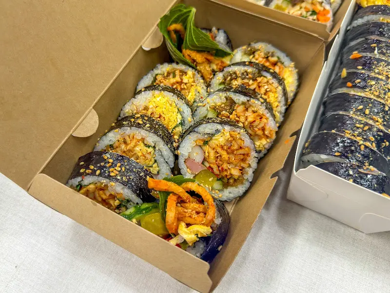 푸짐한 김밥 단면