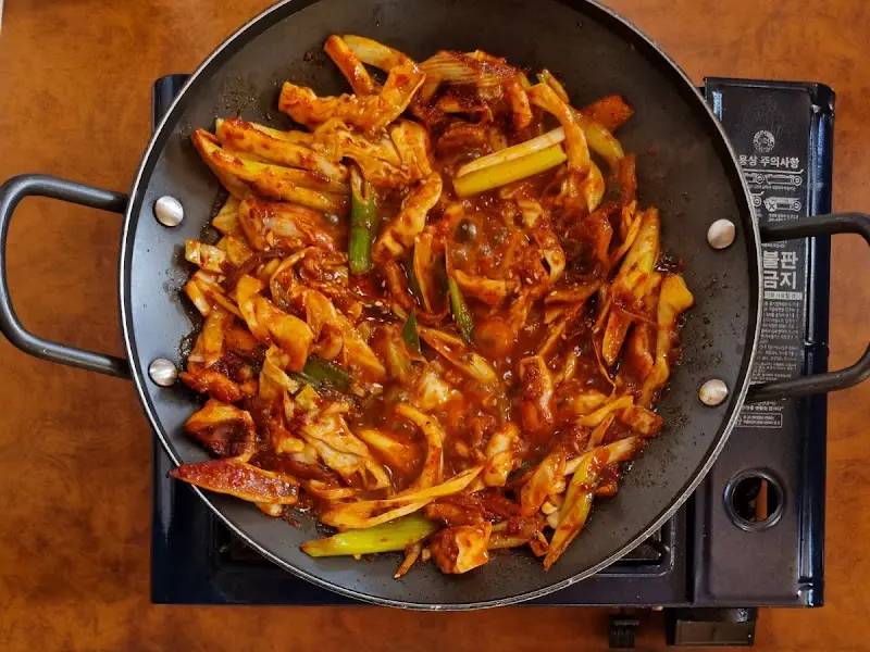 오돼지볶음 근접 사진