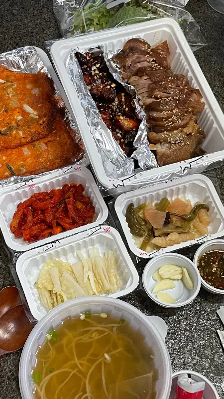 족발 포장 세트