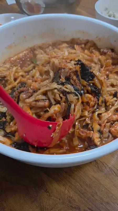 면낙지 비빔밥