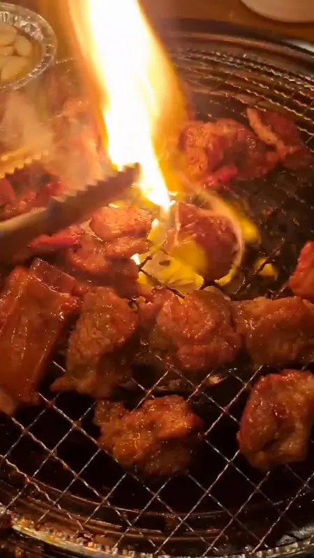 갈비 굽는 영상