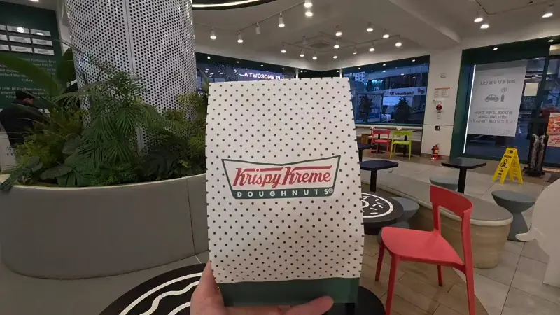 크리스피크림 도넛 포장 봉투