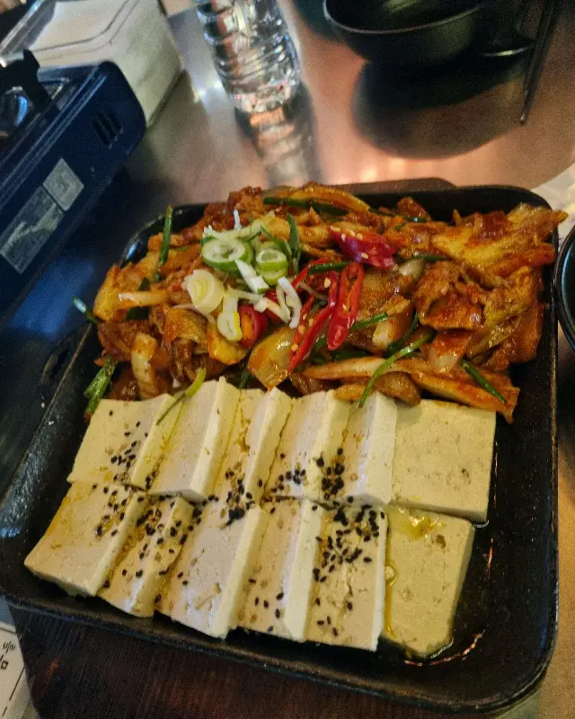 두부김치의 모습