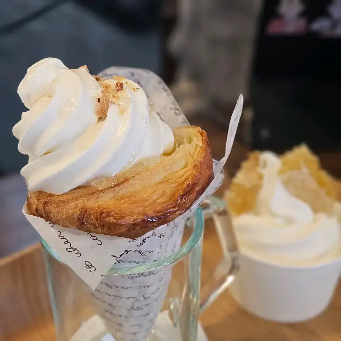 아이와 함께 먹는 초코 아이스크림